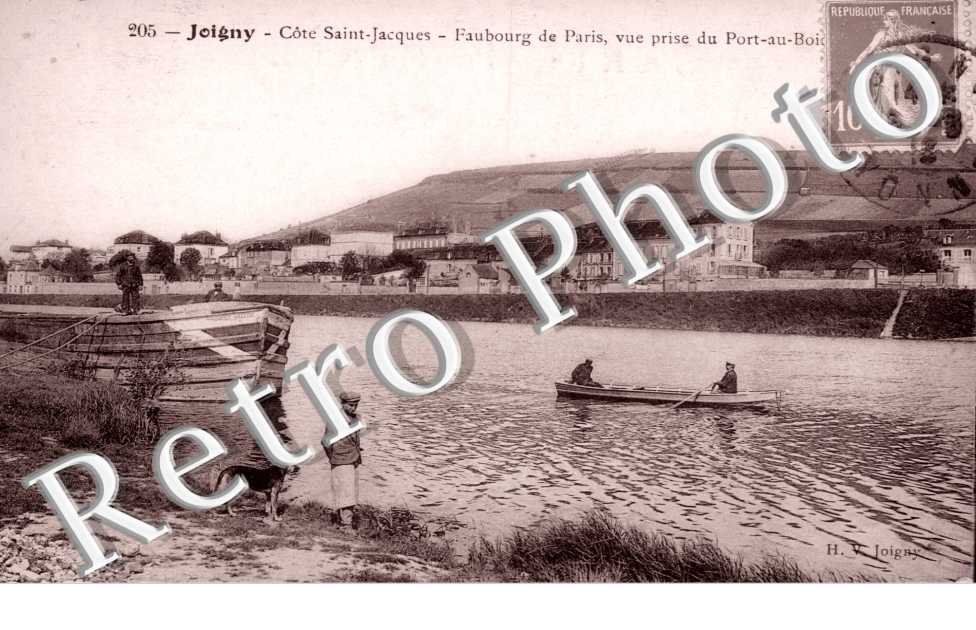 Cote Saint-Jacques, Faubourg de Paris, Vue prise du Port-au-Bois