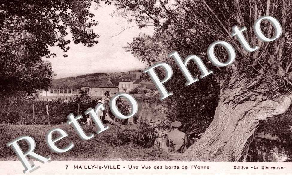 vue prise des bords de l'Yonne