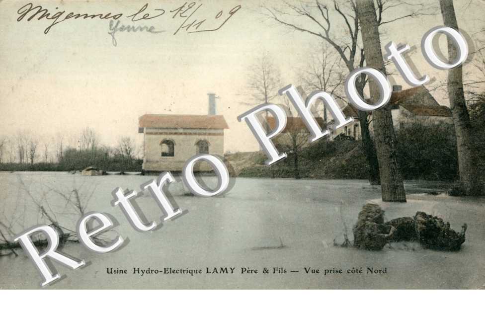 Usine Hydro-Electrique Lamy Pere et Fils, Vue prise du Cote Nord