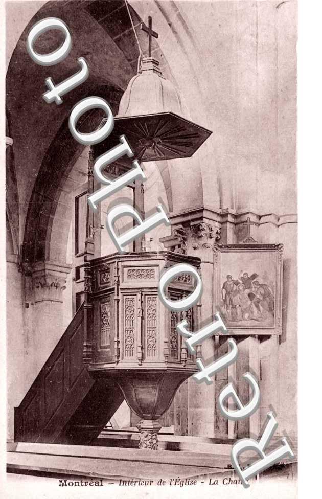 Interieur de l'Eglise, la Chaire