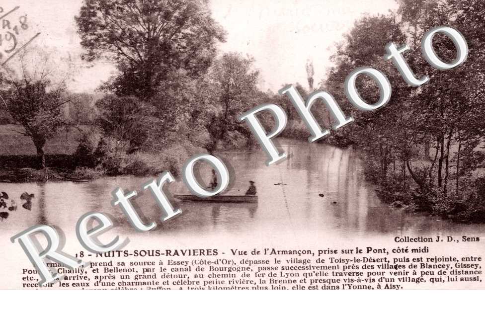 vue de l' Armancon, prise sur le pont, cote midi
