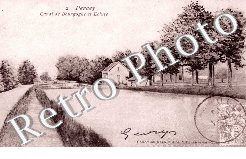 le Canal de Bourgogne et l'Ecluse
