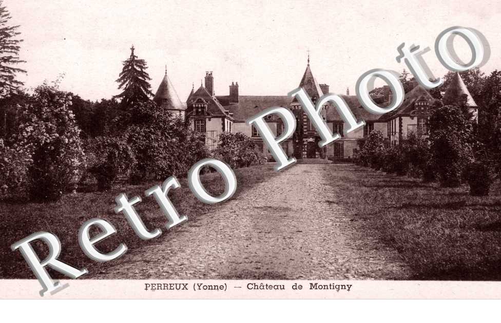 Vue éloignée du château de Montigny