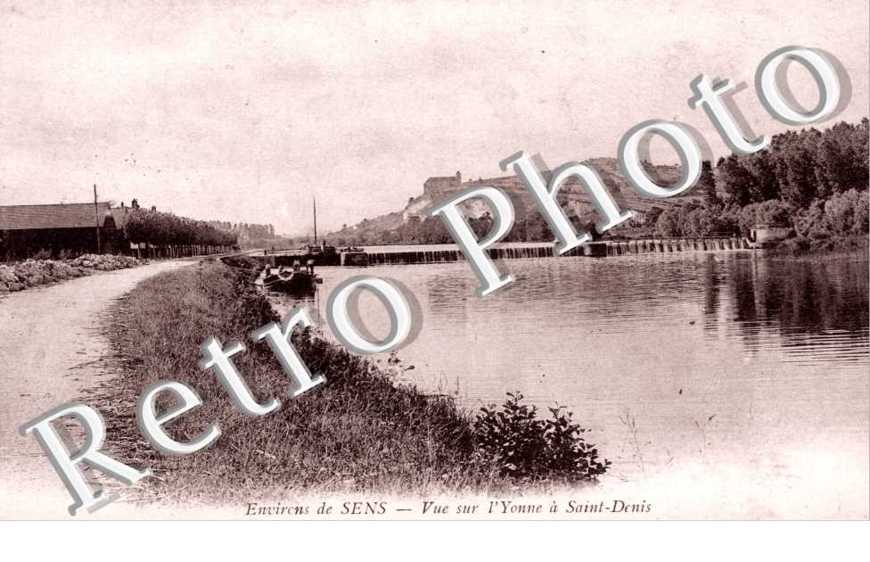Vue sur l'Yonne a Saint-Denis