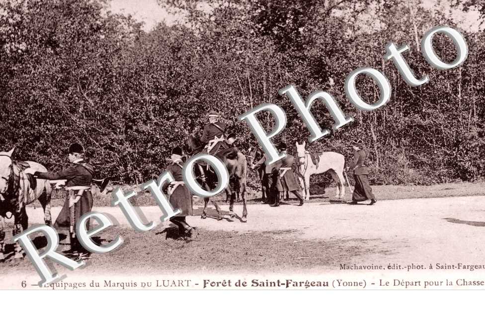 Equipage du Marquis du Luart - le Depart pour la Chasse