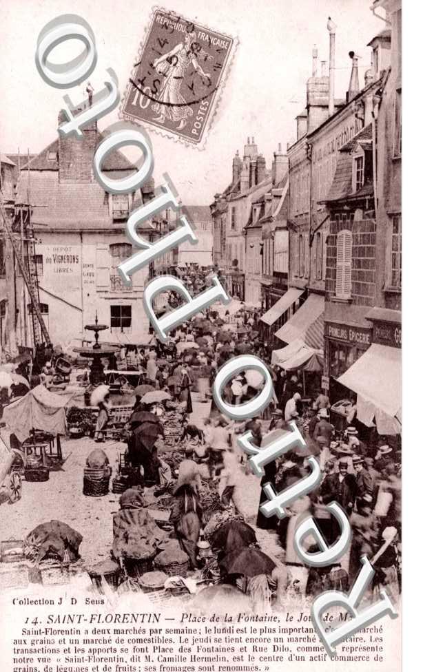 Place de la Fontaine, le Jour de Marche