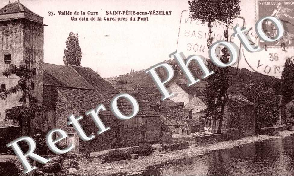 vallee de la Cure, Saint Pere-sous-Vezelay, un coin de la Cure, pres du pont