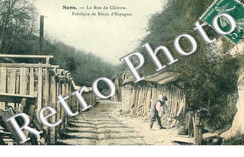 la Rue de Chievre, Frabrique de Blanc d'Espagne