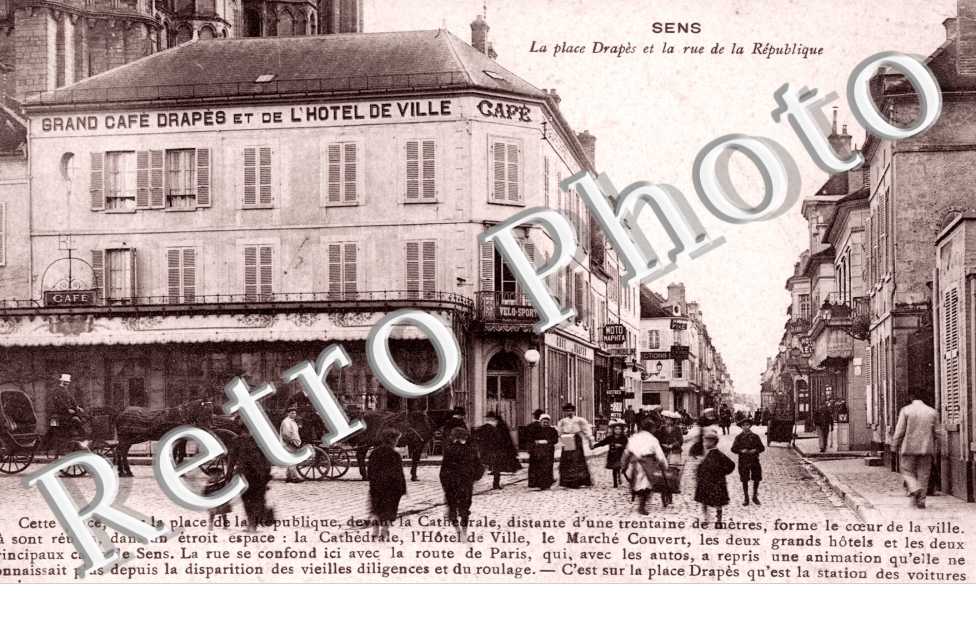 place Drapes et la rue de la Republique