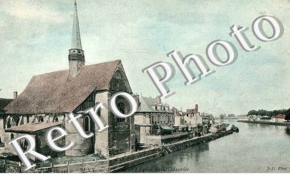 l'Yonne et l'Eglise Saint-Maurice
