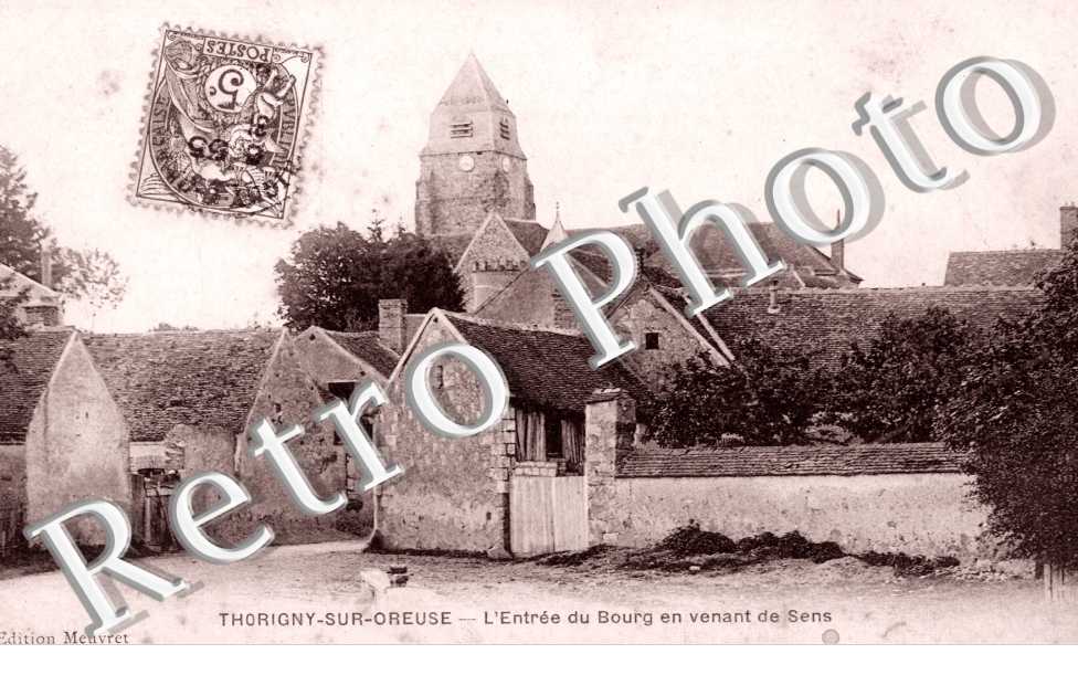 l'entree du bourg en venant de Sens