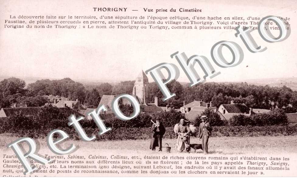 Thorigny, Vue prise du Cimetiere