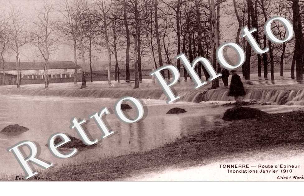 Route d'Epineuil - Inondation Janvier 1910