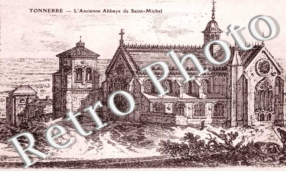 Vue de l'abbaye st Michel de tonnerre