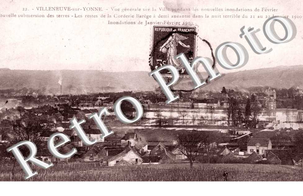 Vue generale, inondations 1910
