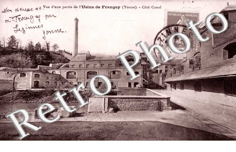 Frangey, Vue d'une partie de l'Usine de Frangey, Cote Canal