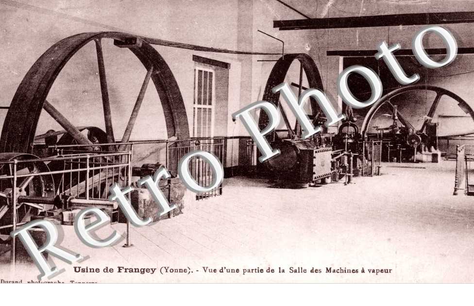 Frangey, l'Usine de Frangey, Vue d'une partie de la Salle des Machines a Vapeur