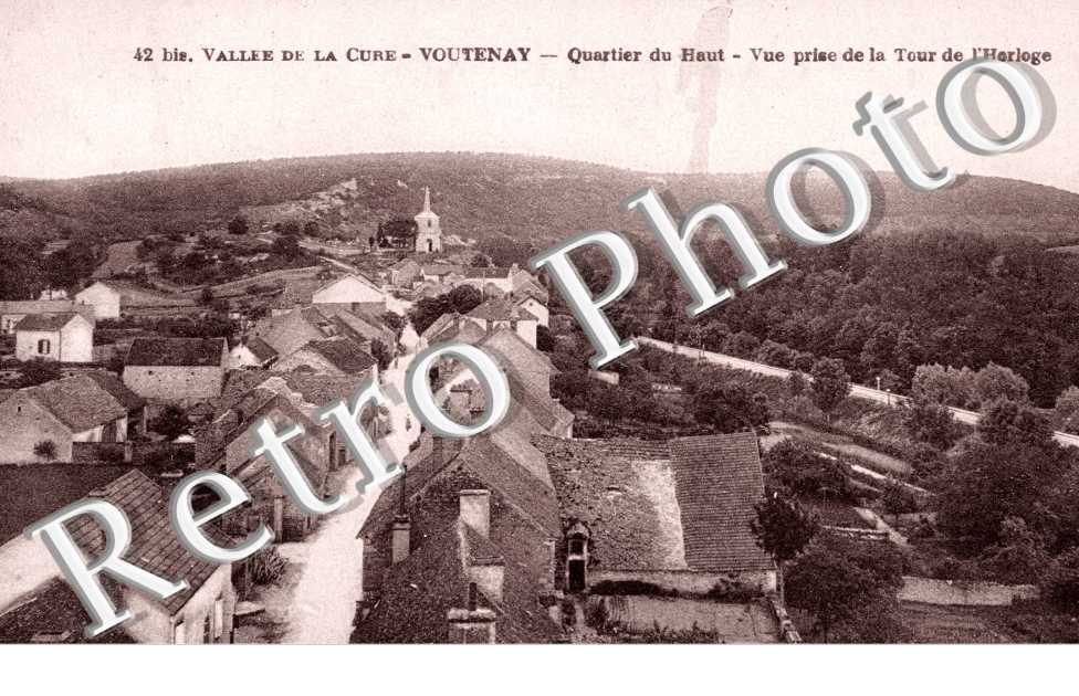 la Vallee de la Cure, Quartier du Haut, Vue prise de la Tour de l'Horloge