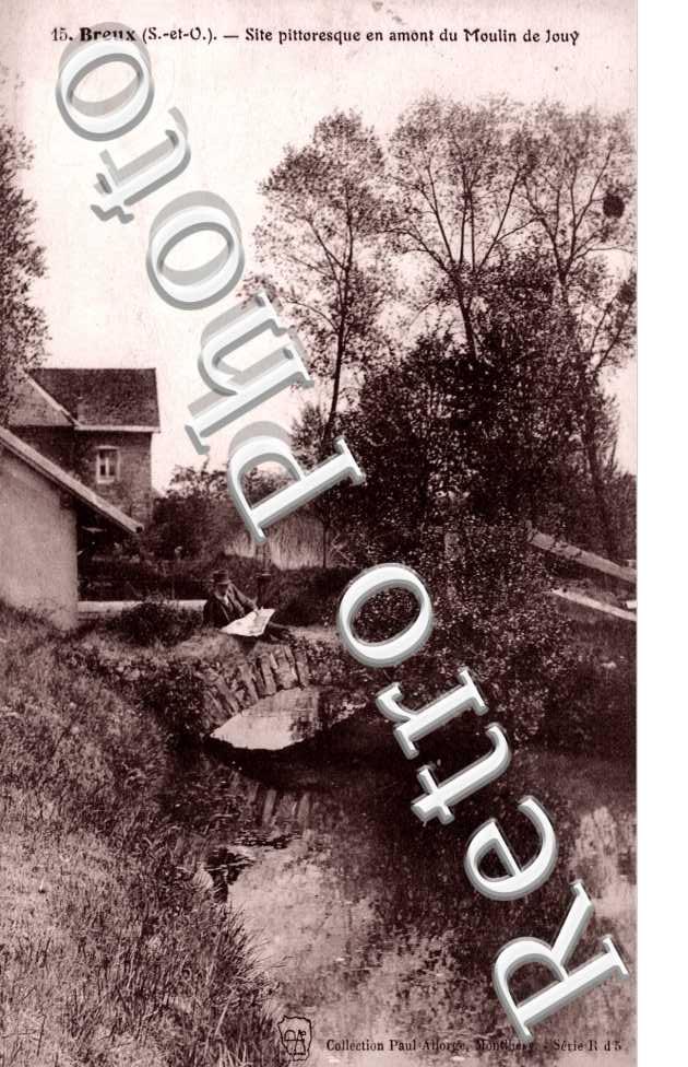 Site pittoresque en amont du moulin de Jouy