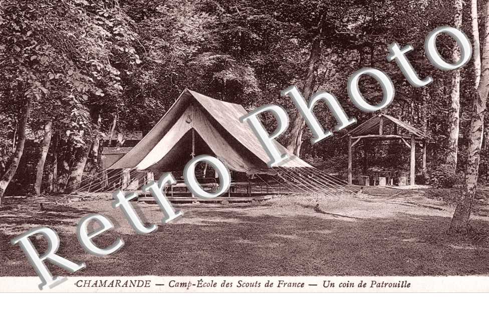 Camp Ecole des Scouts de France, un coin de Patrouille