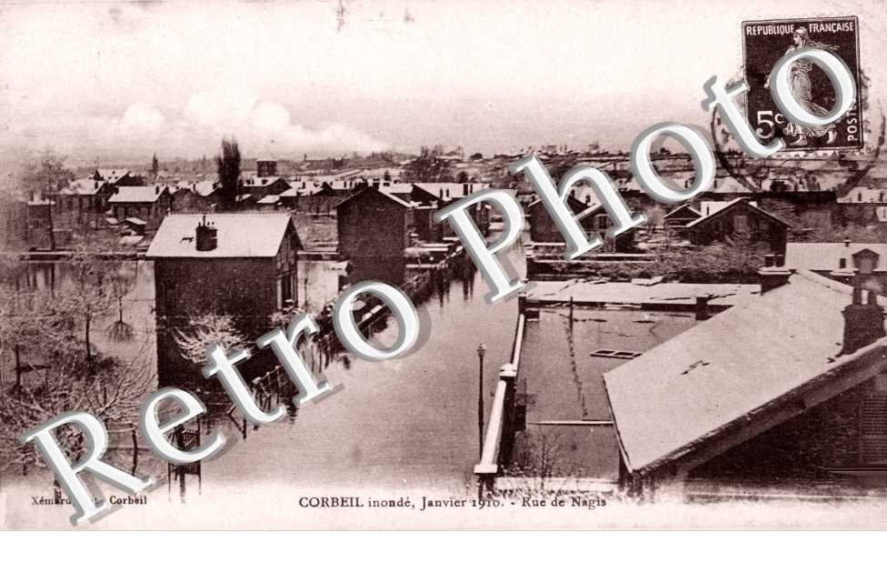 Rue des Nagis, janvier 1910 inondation