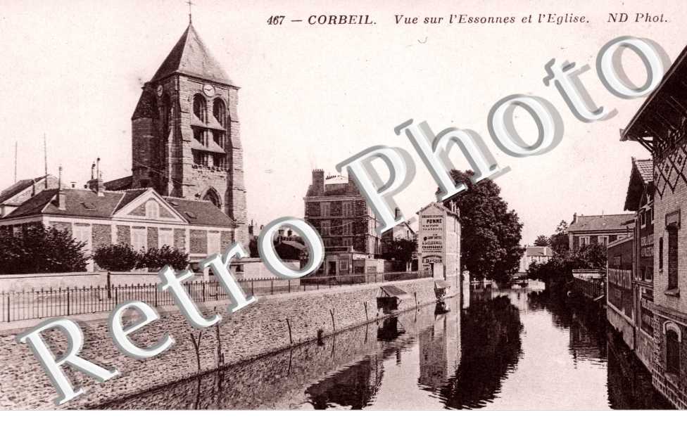 vue sur l'Essonnes et l'eglise