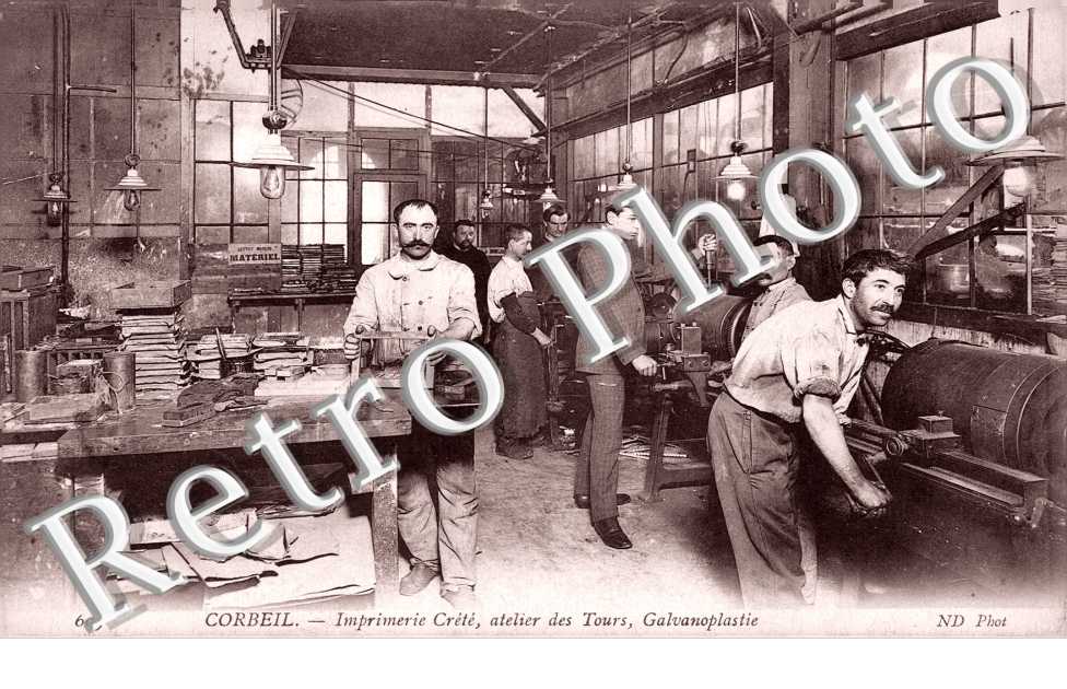 Imprimerie Crété - atelier des Tours - Galvanoplastie