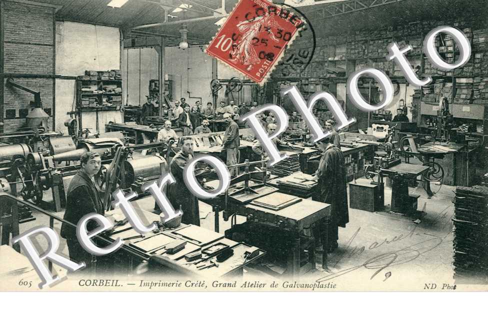 Imprimerie Crété - Grand atelier de Galvanoplastie