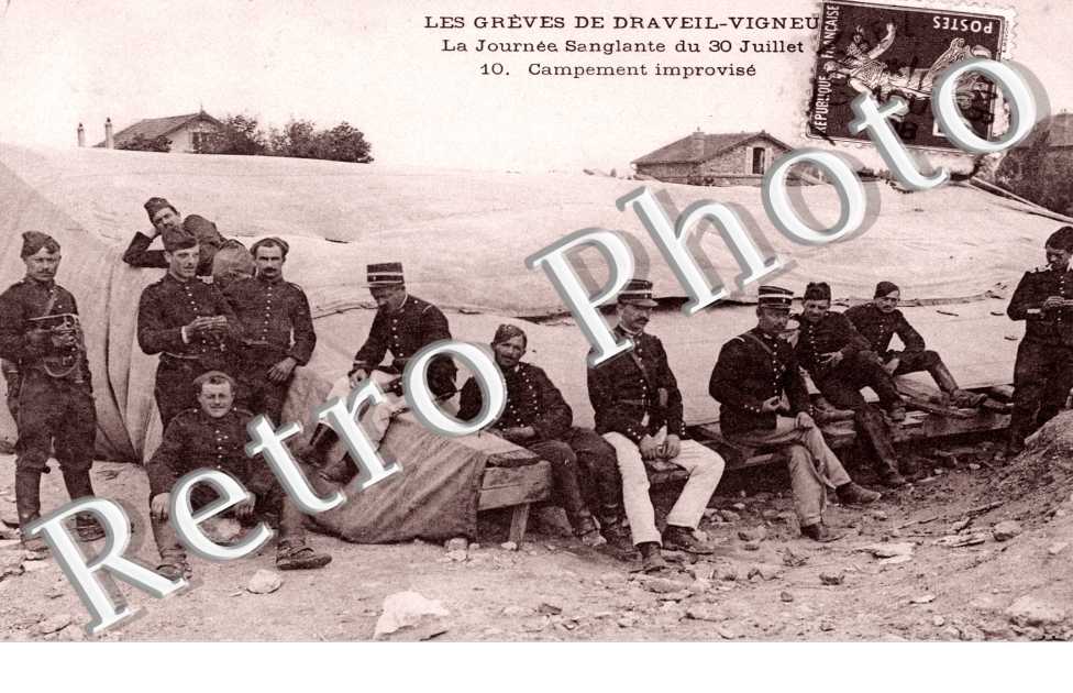 Les Greves de Draveil Vigneux, Campement improvise