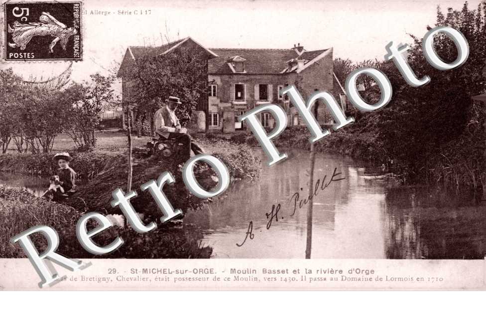 Saint Michel sur Orge, Moulin Basset et la Riviere