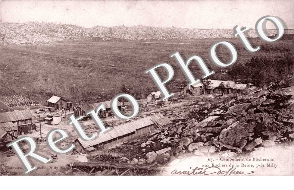 Campement de Bucherons aux Rochers de la Reine