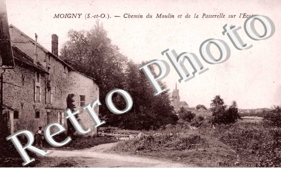 Chemin du Moulin et de la Passerelle sur l'Ecole