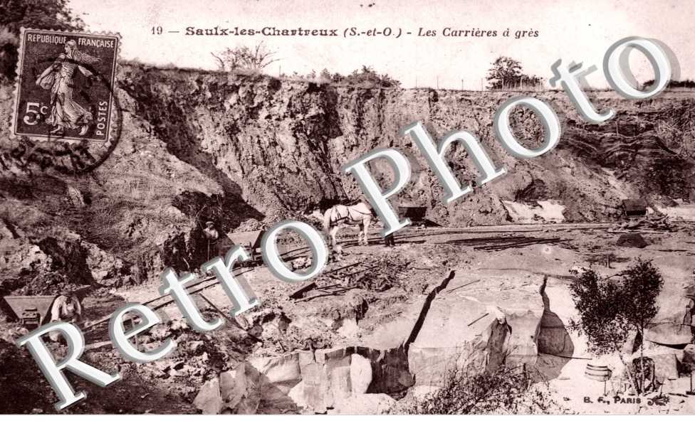 Saux-les-Chartreux, les Carrieres a Gres