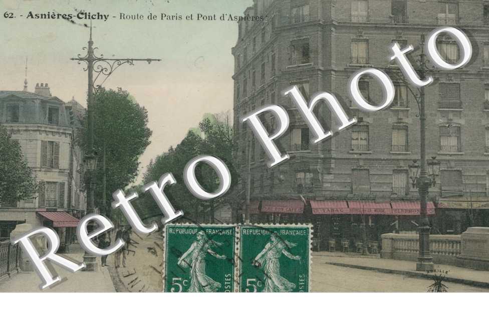 Route de Paris et Pont d'Asnieres