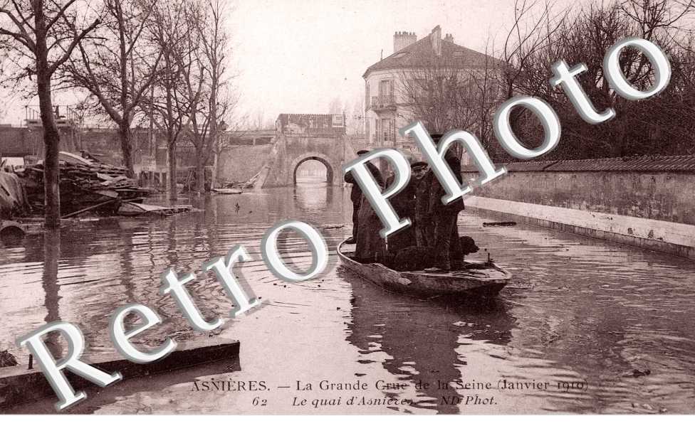 Inondations de janvier 1910, Quai d'Asnieres