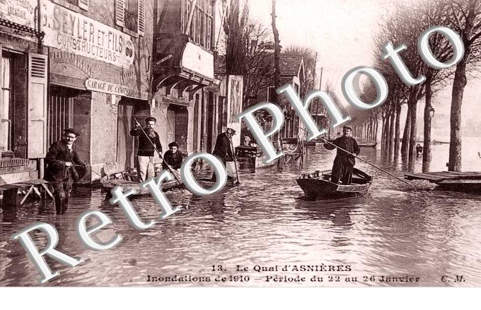 Inondations de janvier 1910, Quai d'Asnieres