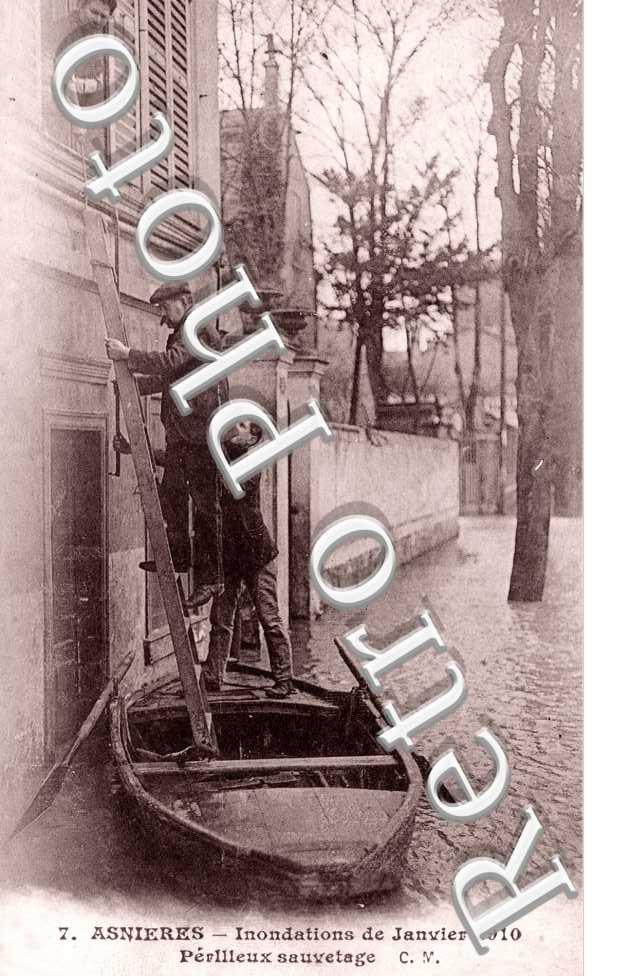 Inondations 1910, Perilleux sauvetage