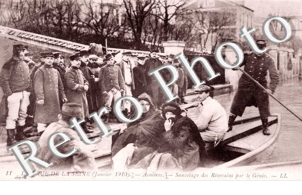 Inondations 1910, Sauvetage des Riverains par le Genie