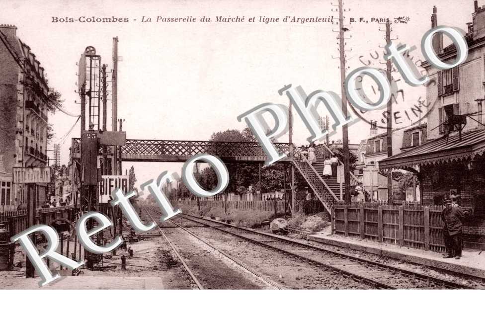 la passerelle du marche et ligne d'Argenteuil