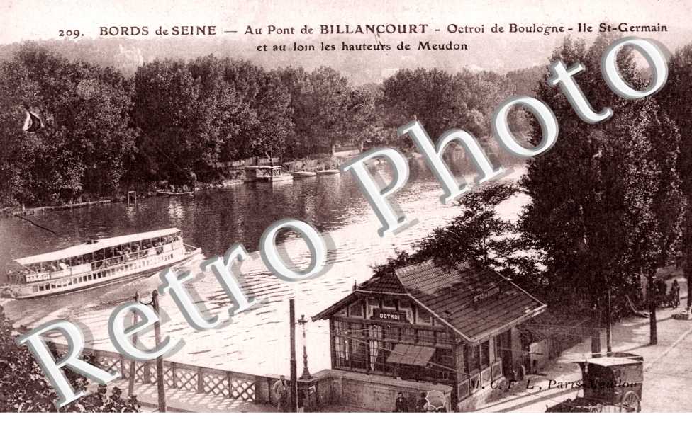 Au Pont, Ile St Germain et les hauteurs de Meudon