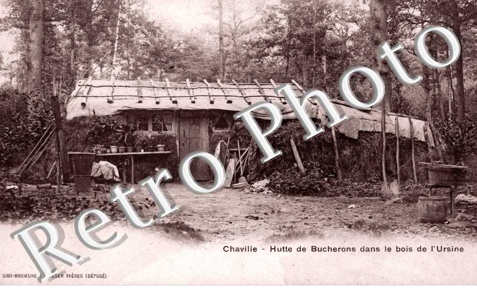 hutte de bucherons dans le bois de l'Ursine