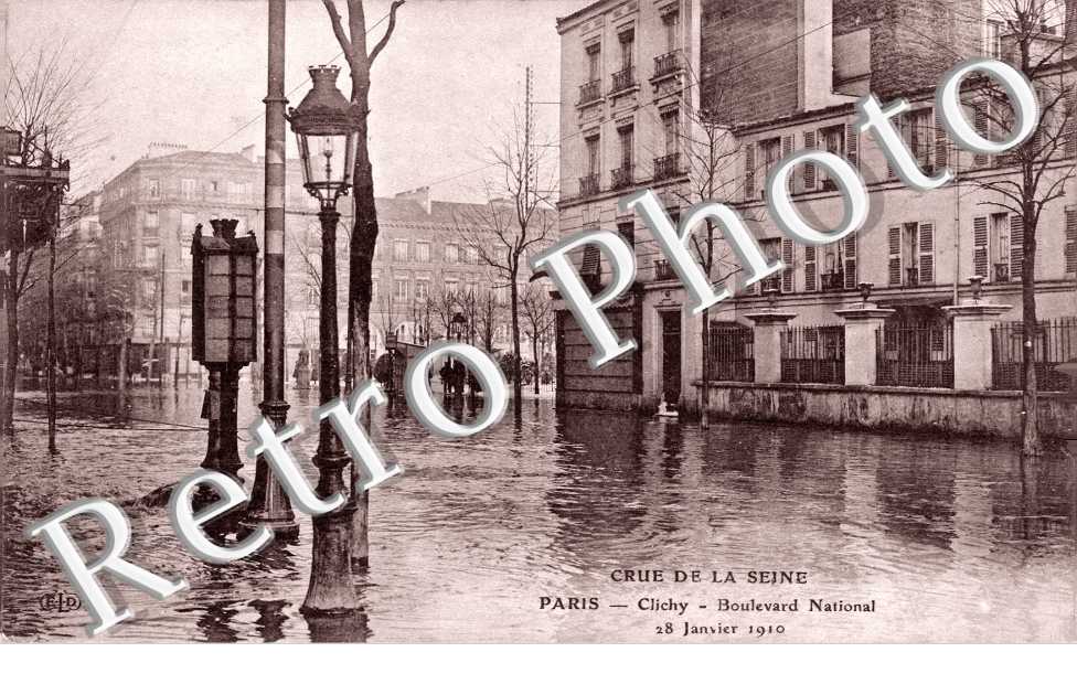 Crue de la Seine, 1910, Boulevard National