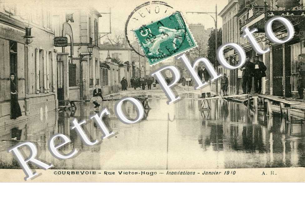 Crue de la Seine 1910, Rue Victor Hugo