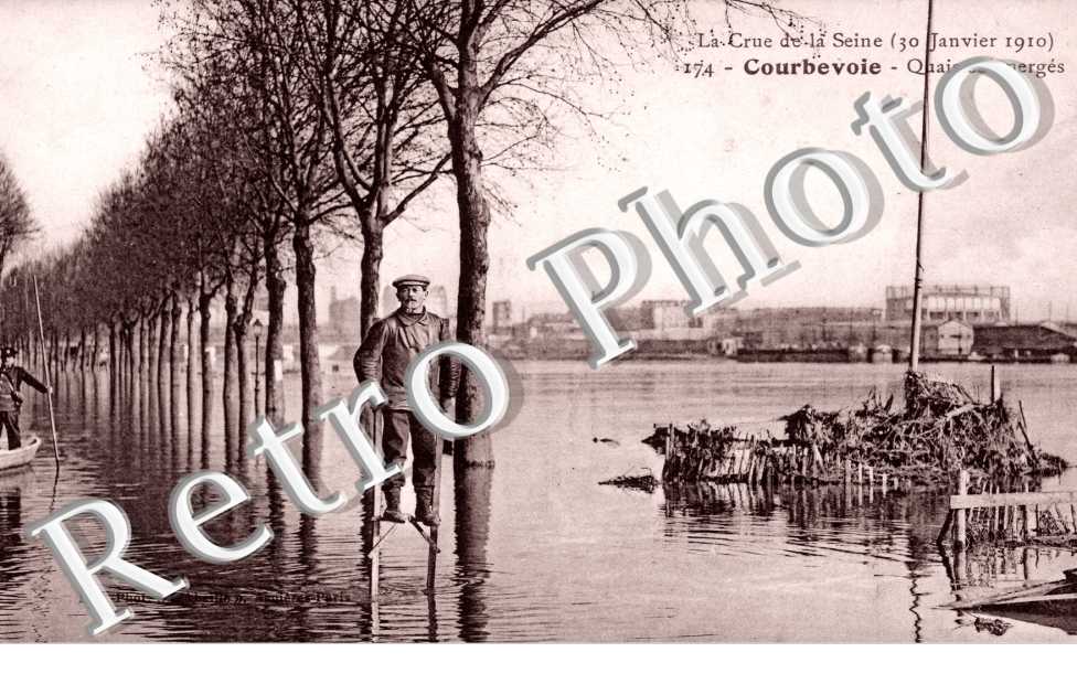 Crue de la Seine 1910, Quais submerges