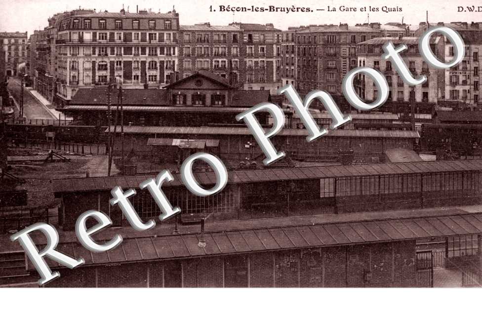 Becon les Bruyeres, la Gare et les Quais