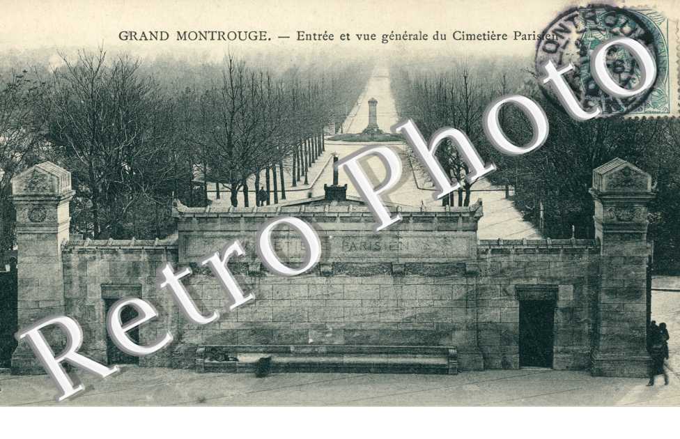 Entree et Vue generale du Cimetiere Parisien