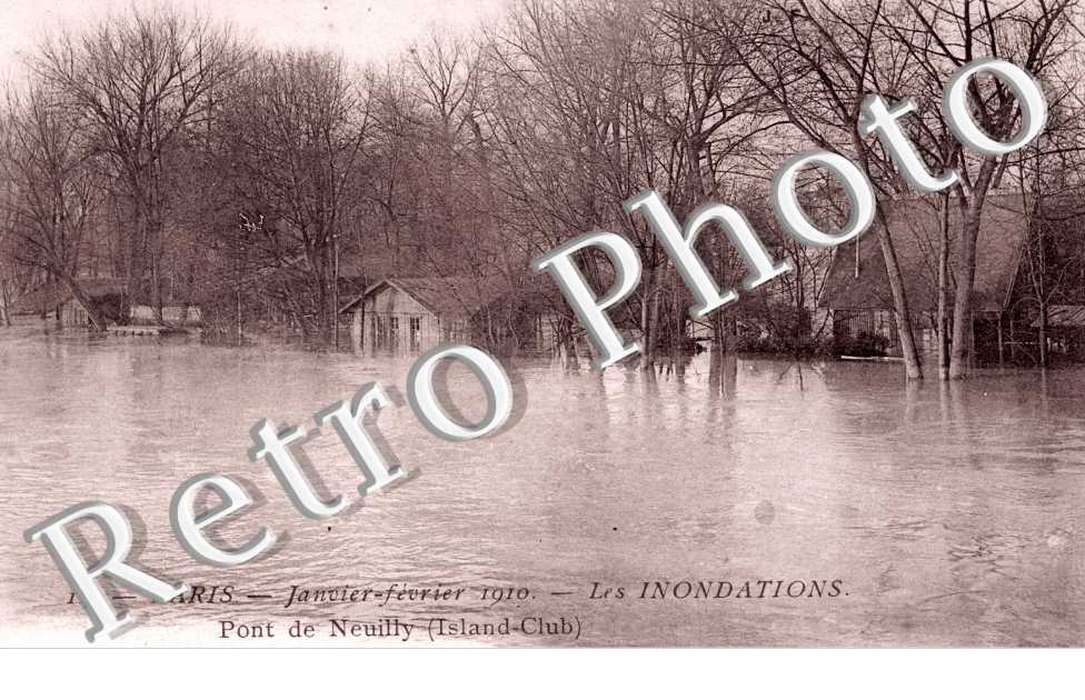 Les Inondations 1910, Pont de Neuilly