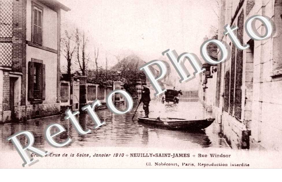 Crue de la Seine, 1910, Rue Windsor