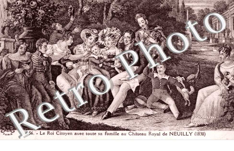 Le Roi Citoyen avec toute sa famille au Chateau Royal