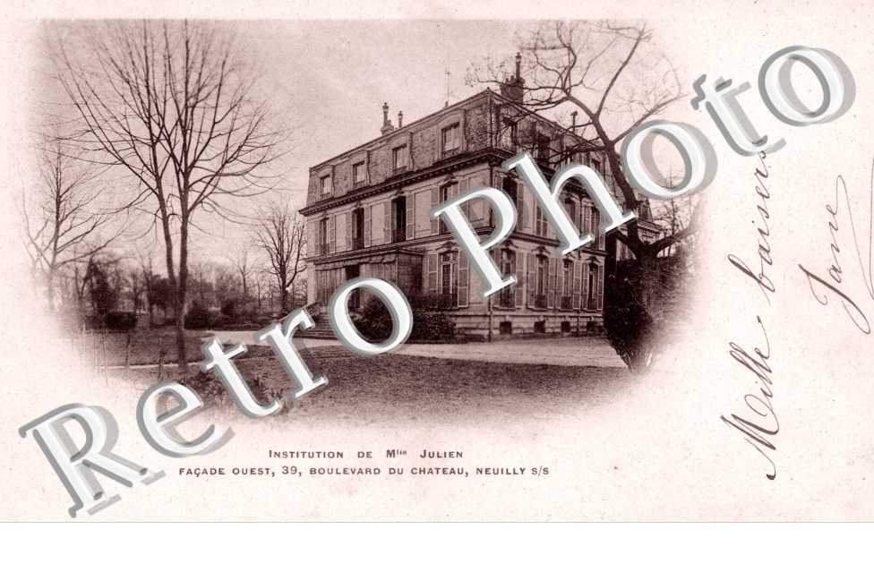 Institution de Mlle Julien, Boulevard du Chateau